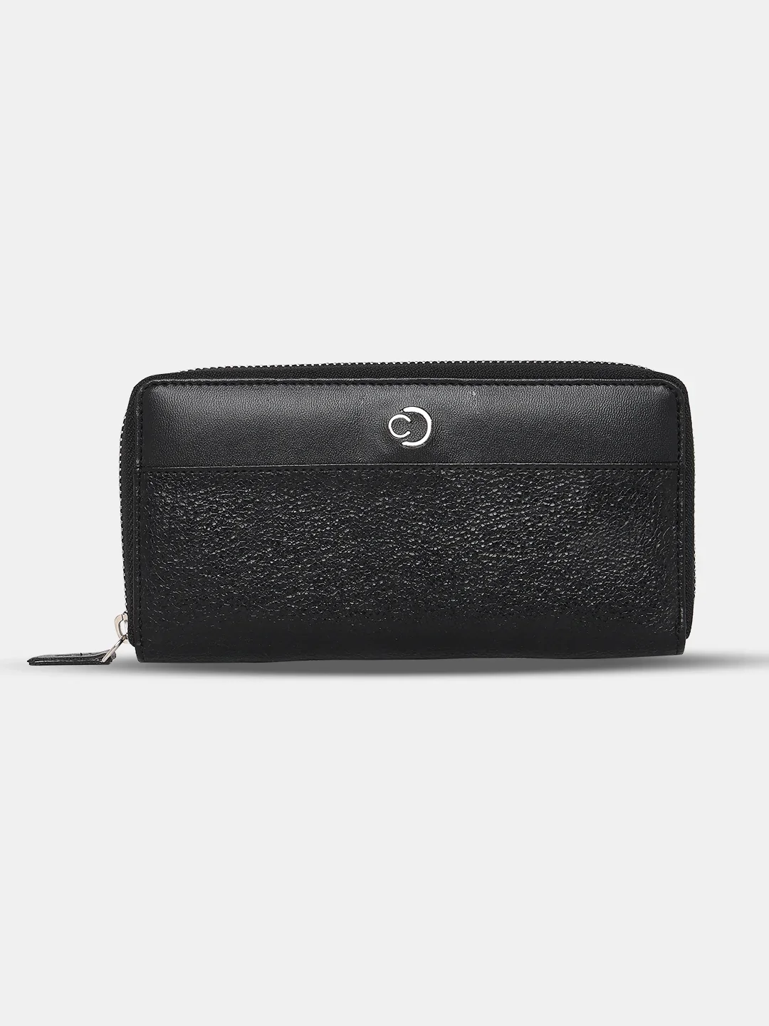 Caprese Olivia Large Black Zip Around Wallet