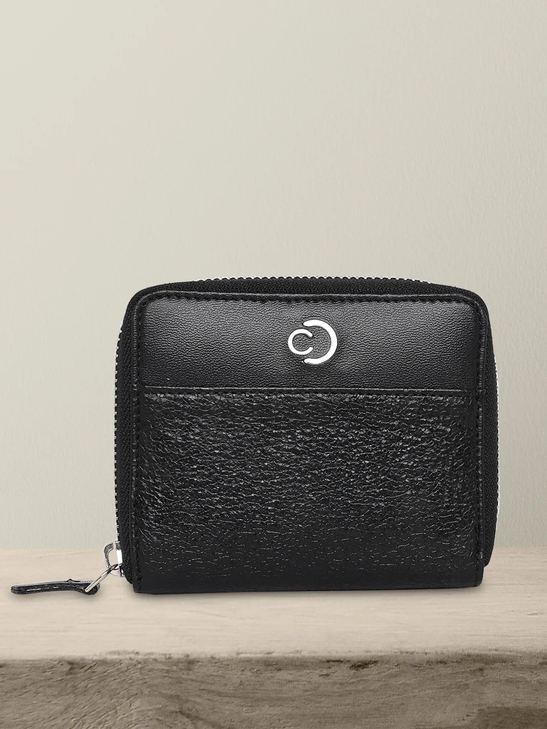 Caprese Olivia Small Black Zip Around Wallet - Image 2