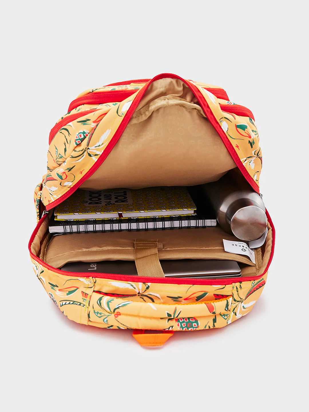 Caprese Olivia Xl Yellow Laptop Backpack - Image 7