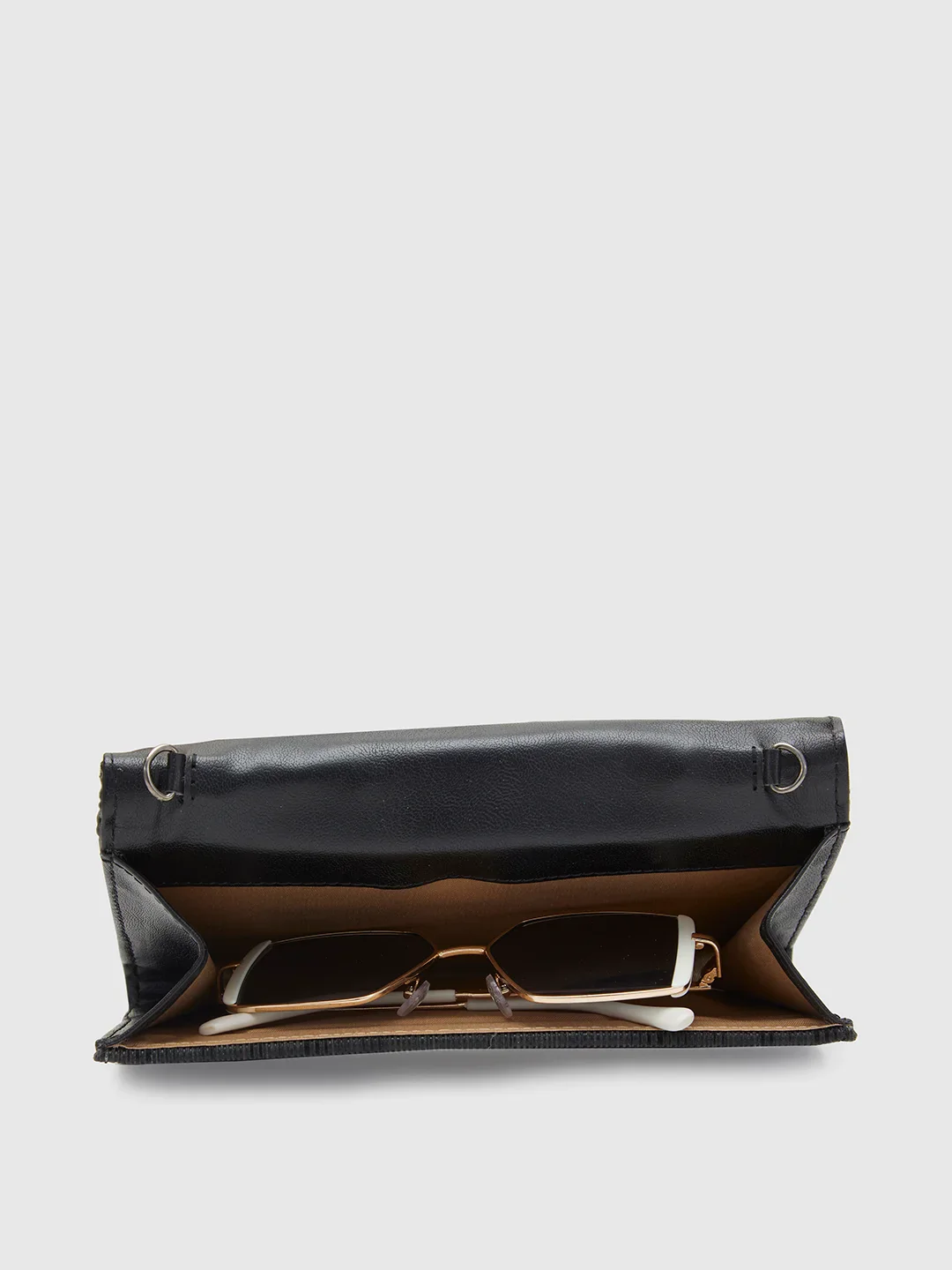 Caprese Party Bluma Medium Black Clutch - Image 7