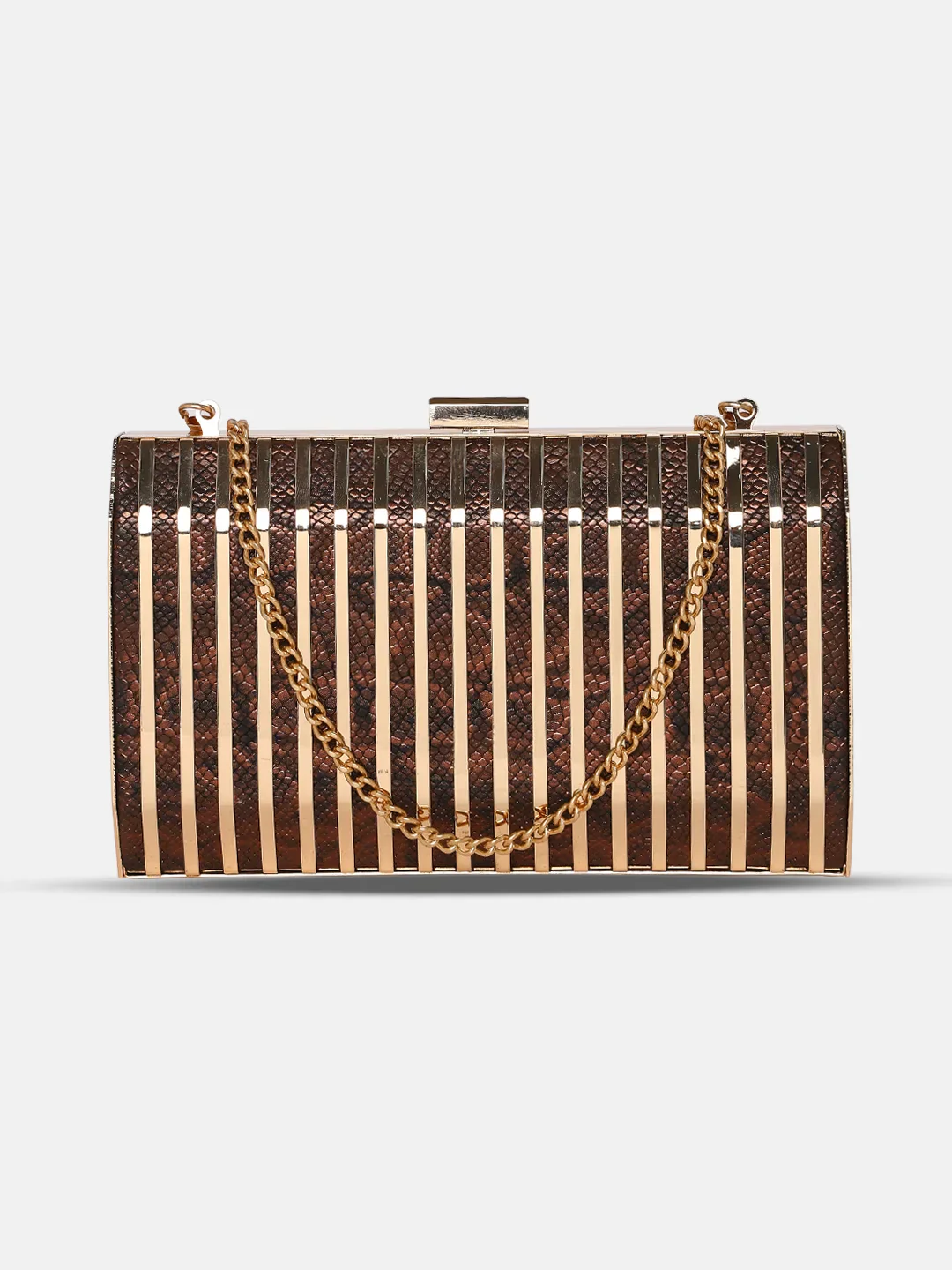 Caprese Party Carly Small Brown Clutch - Image 10