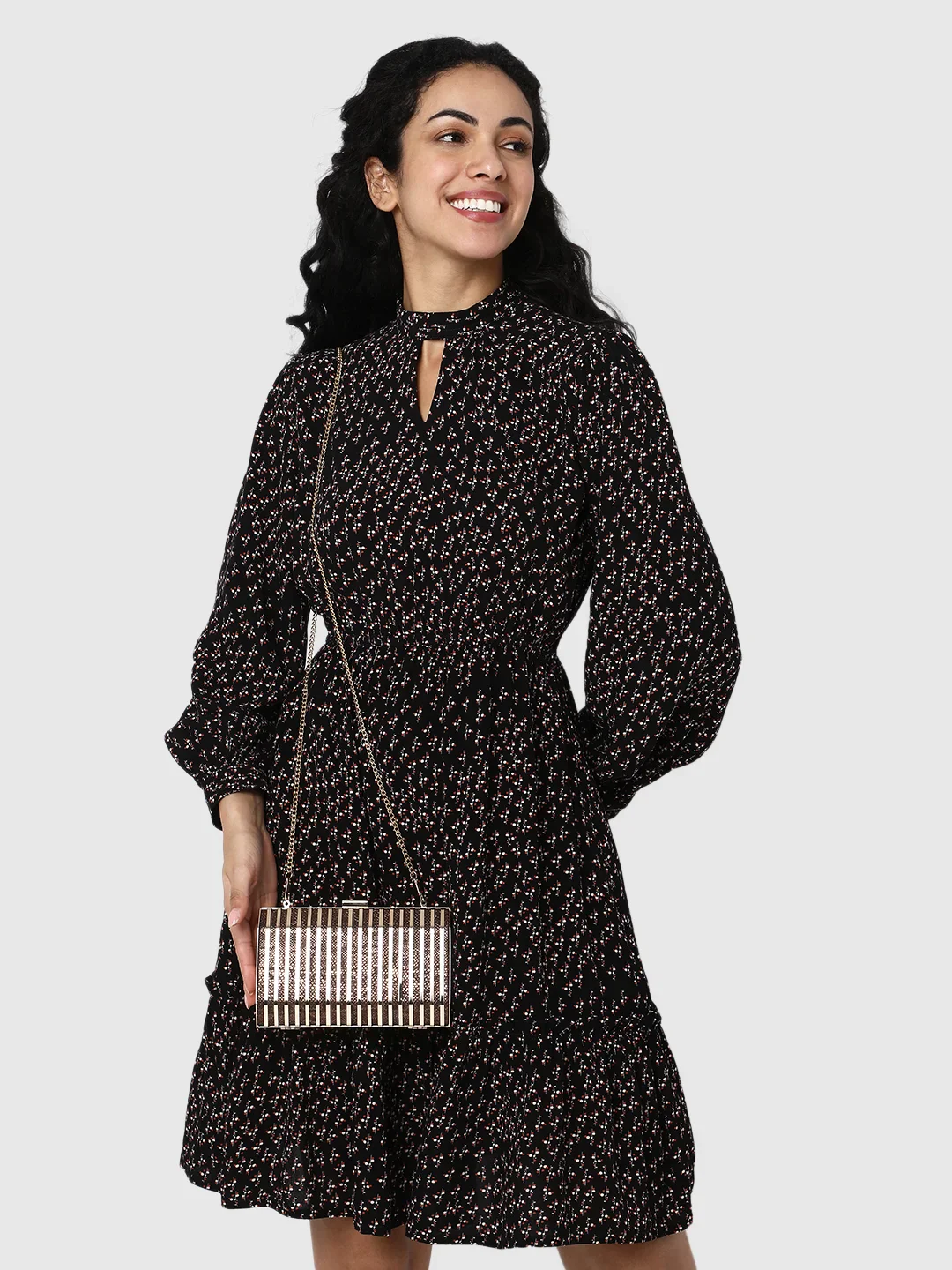 Caprese Party Carly Small Brown Clutch - Image 11