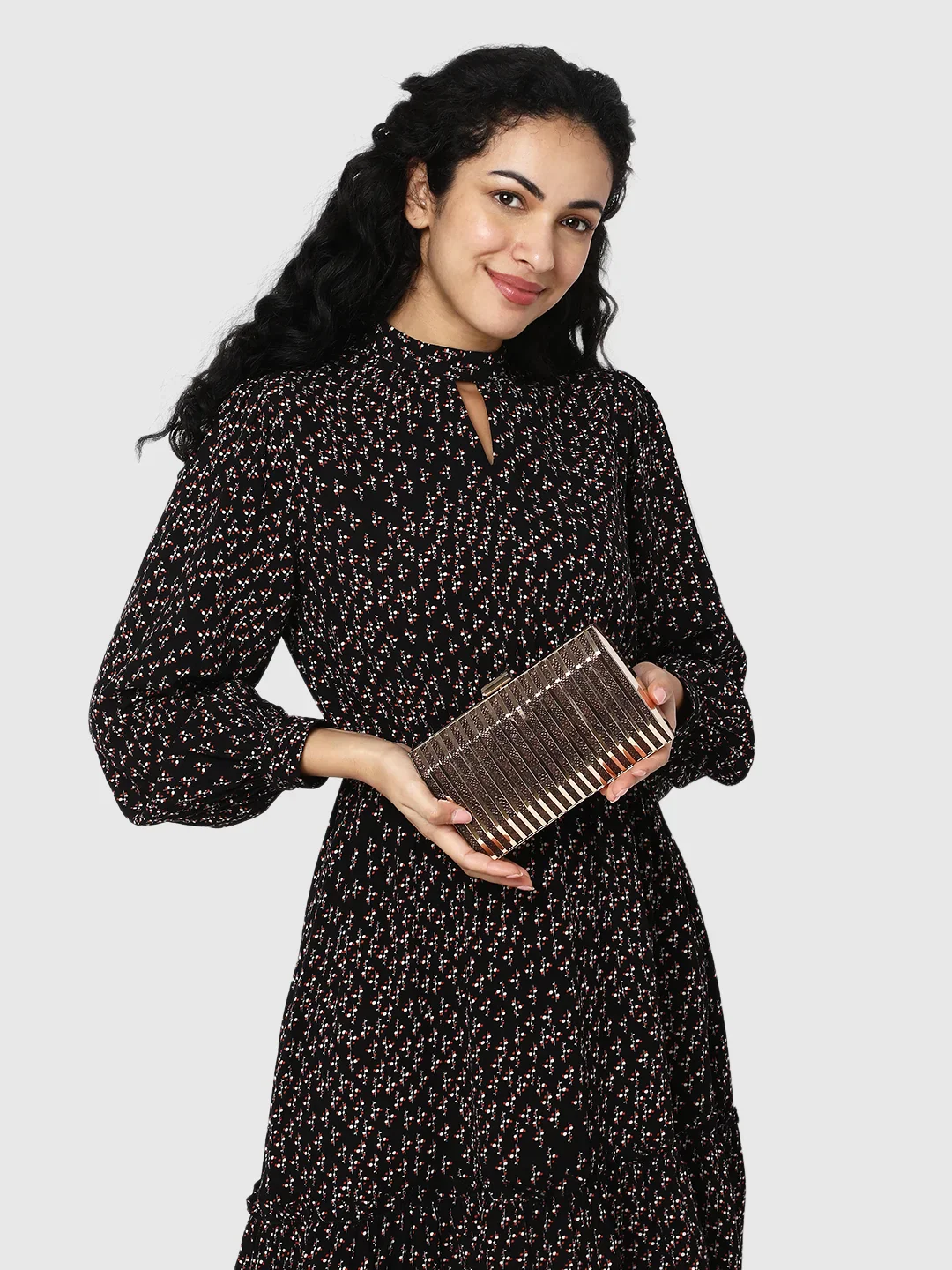 Caprese Party Carly Small Brown Clutch - Image 3