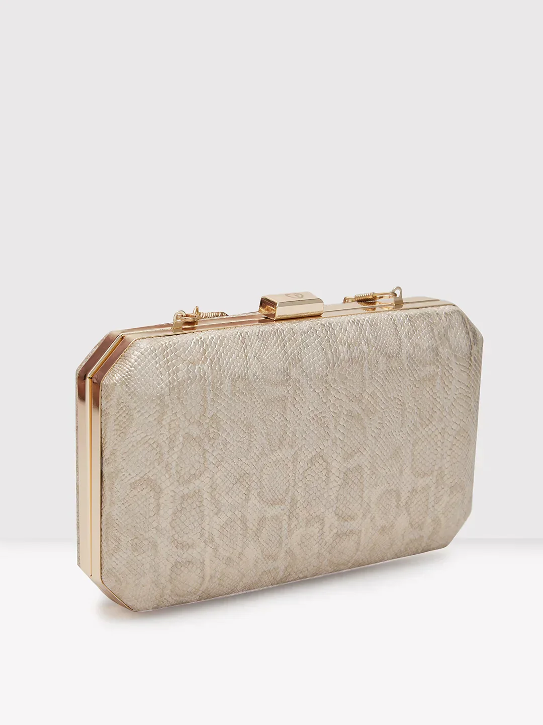 Caprese Party Merle Medium Beige Clutch - Image 5