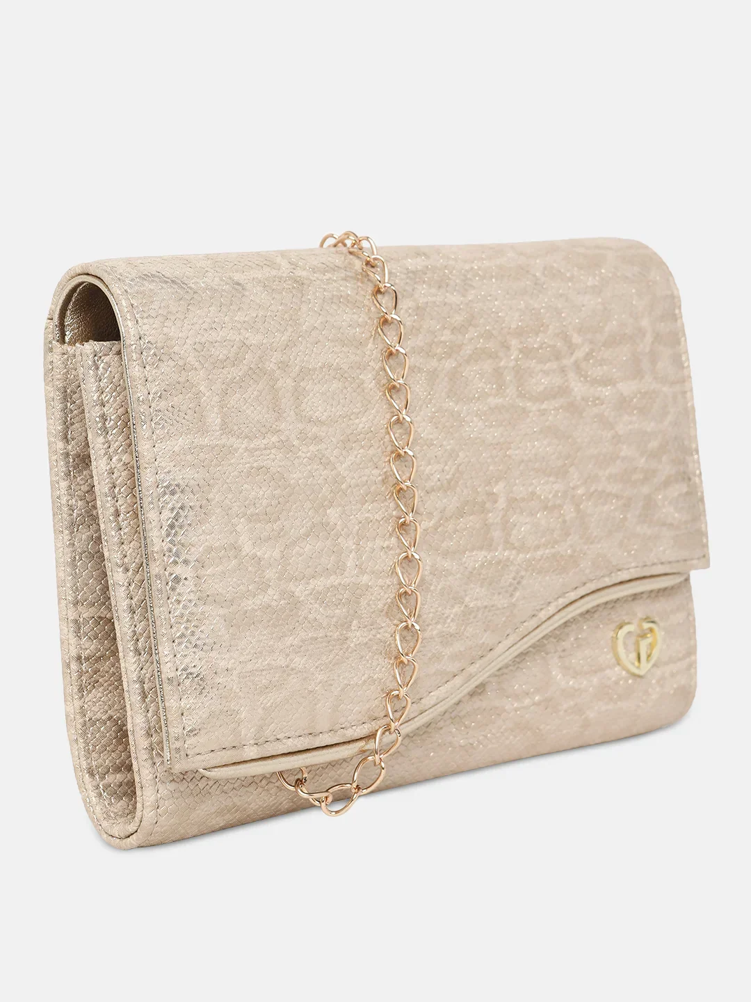 Caprese Party Merle Medium Beige Clutch - Image 4