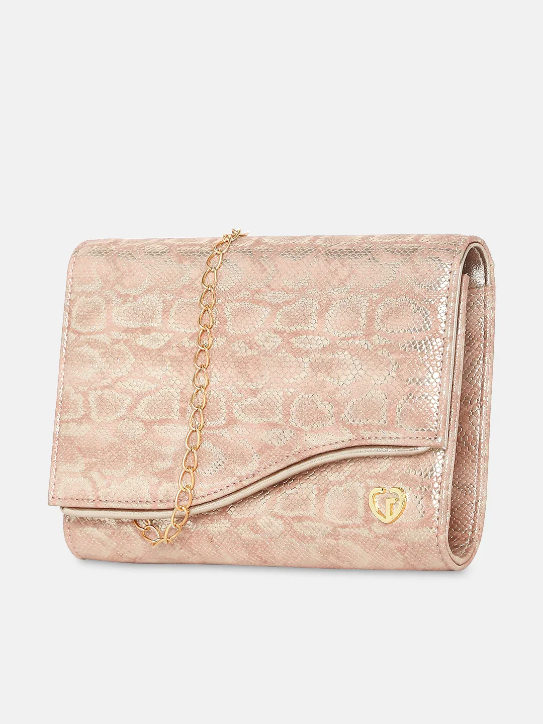 Caprese Party Merle Medium Beige Clutch - Image 6