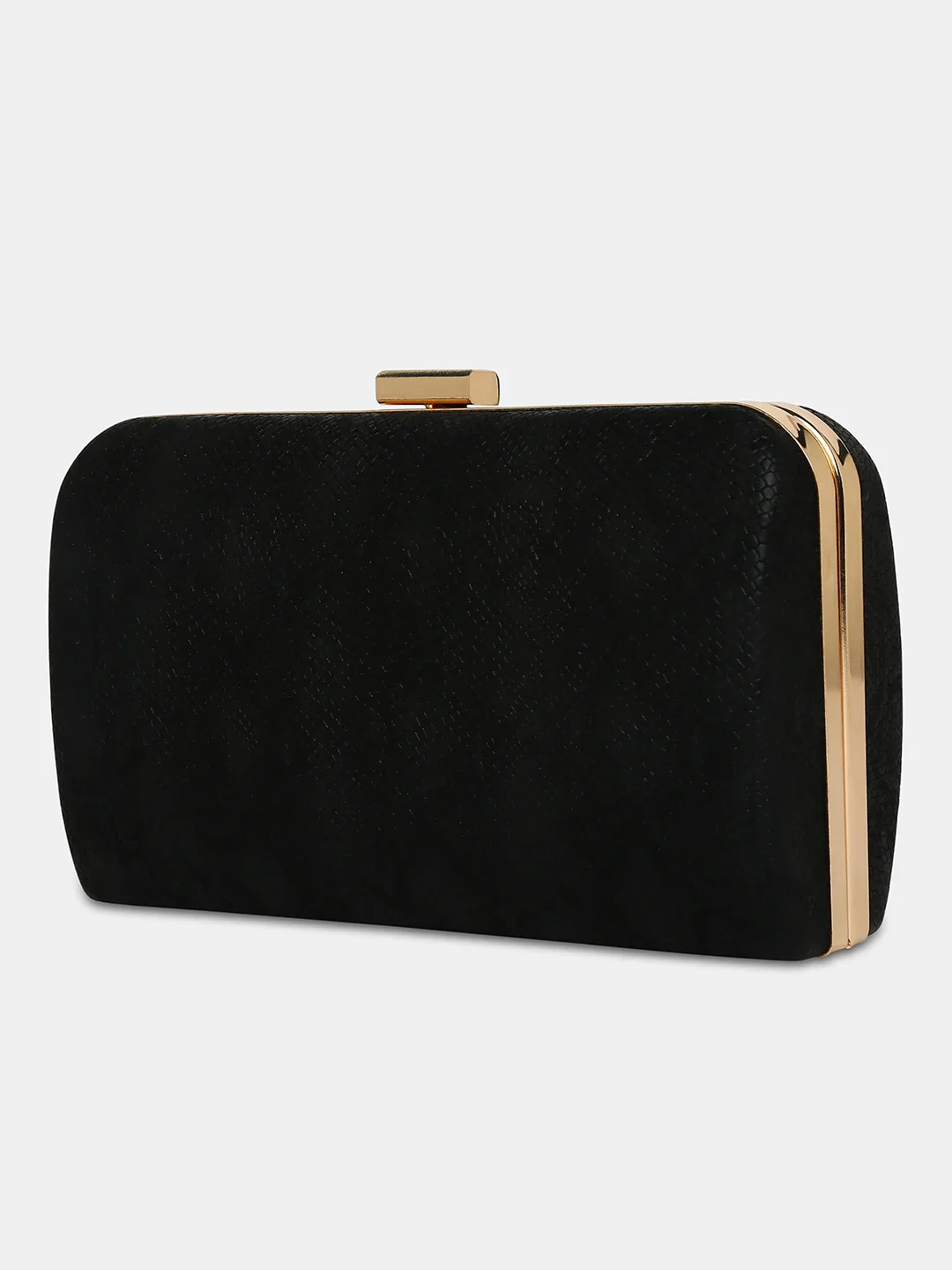 Caprese Party Teirra Medium Black Clutch - Image 5