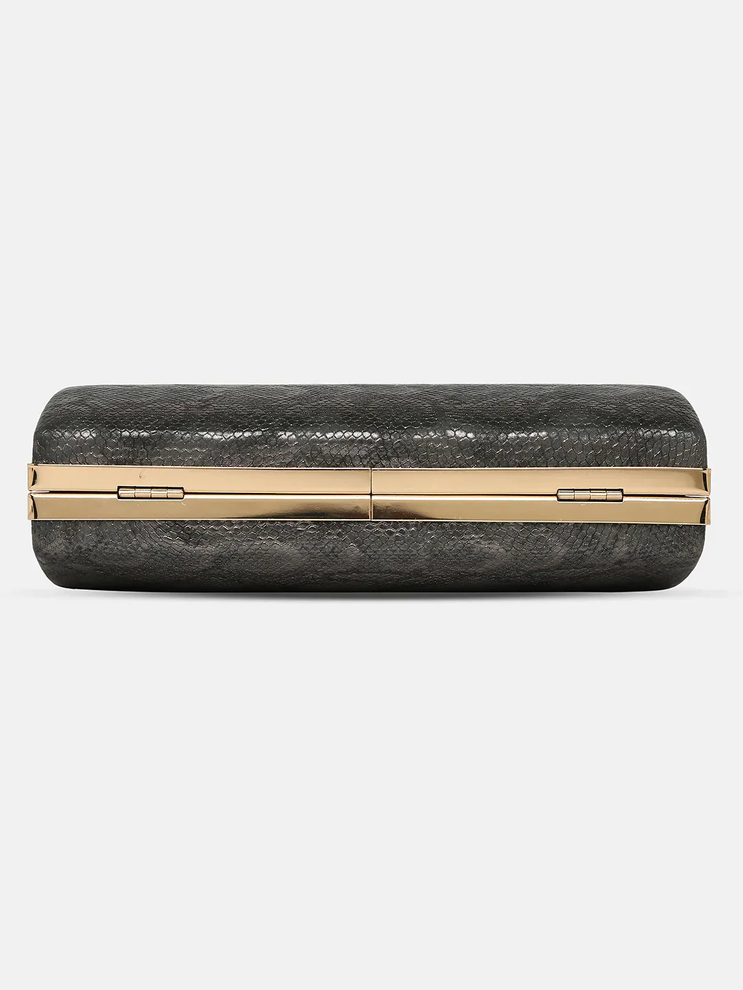 Caprese Party Teirra Medium Gunmetal Clutch - Image 8