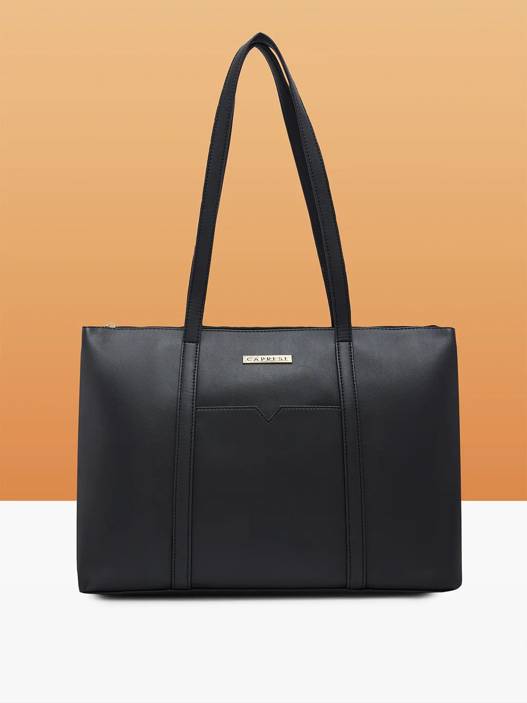 Caprese Pattie Large Black Tote Bag