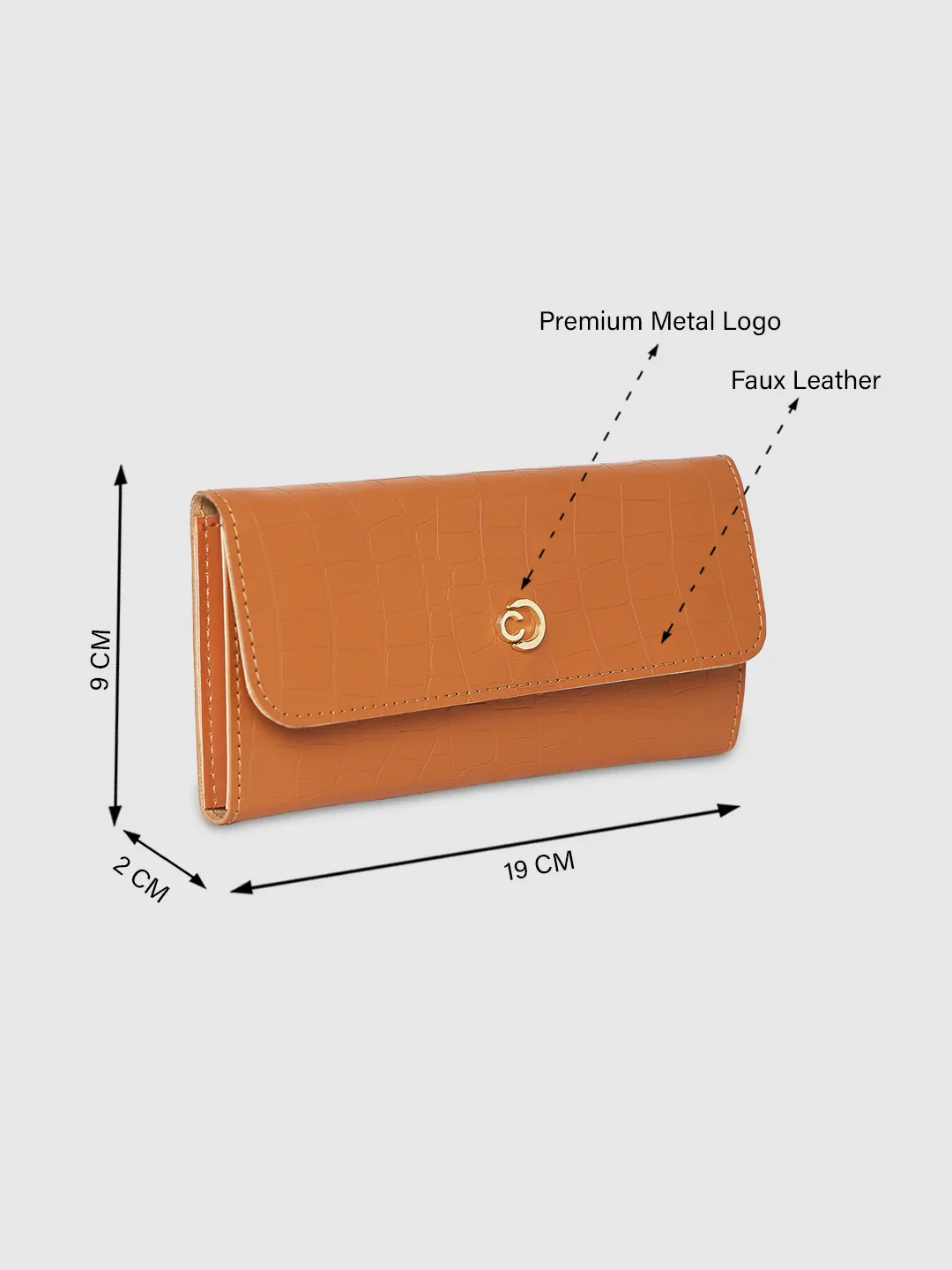 Caprese Paula Medium Tan Wallet - Image 5
