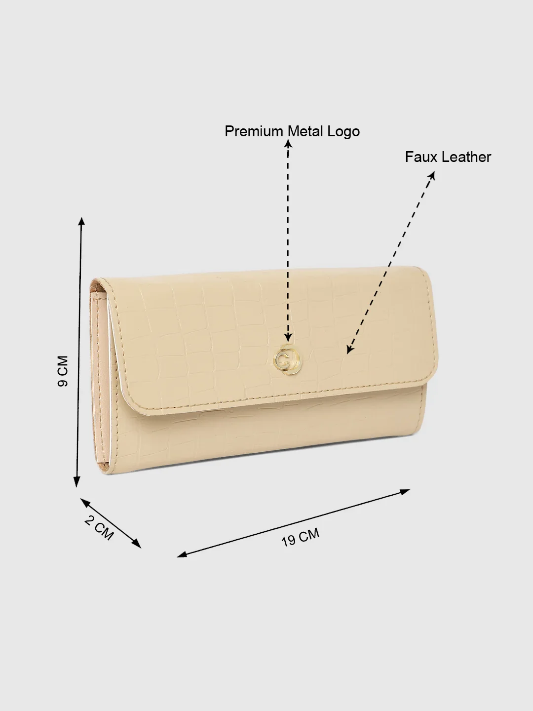 Caprese Paula Medium Beige Wallet - Image 5