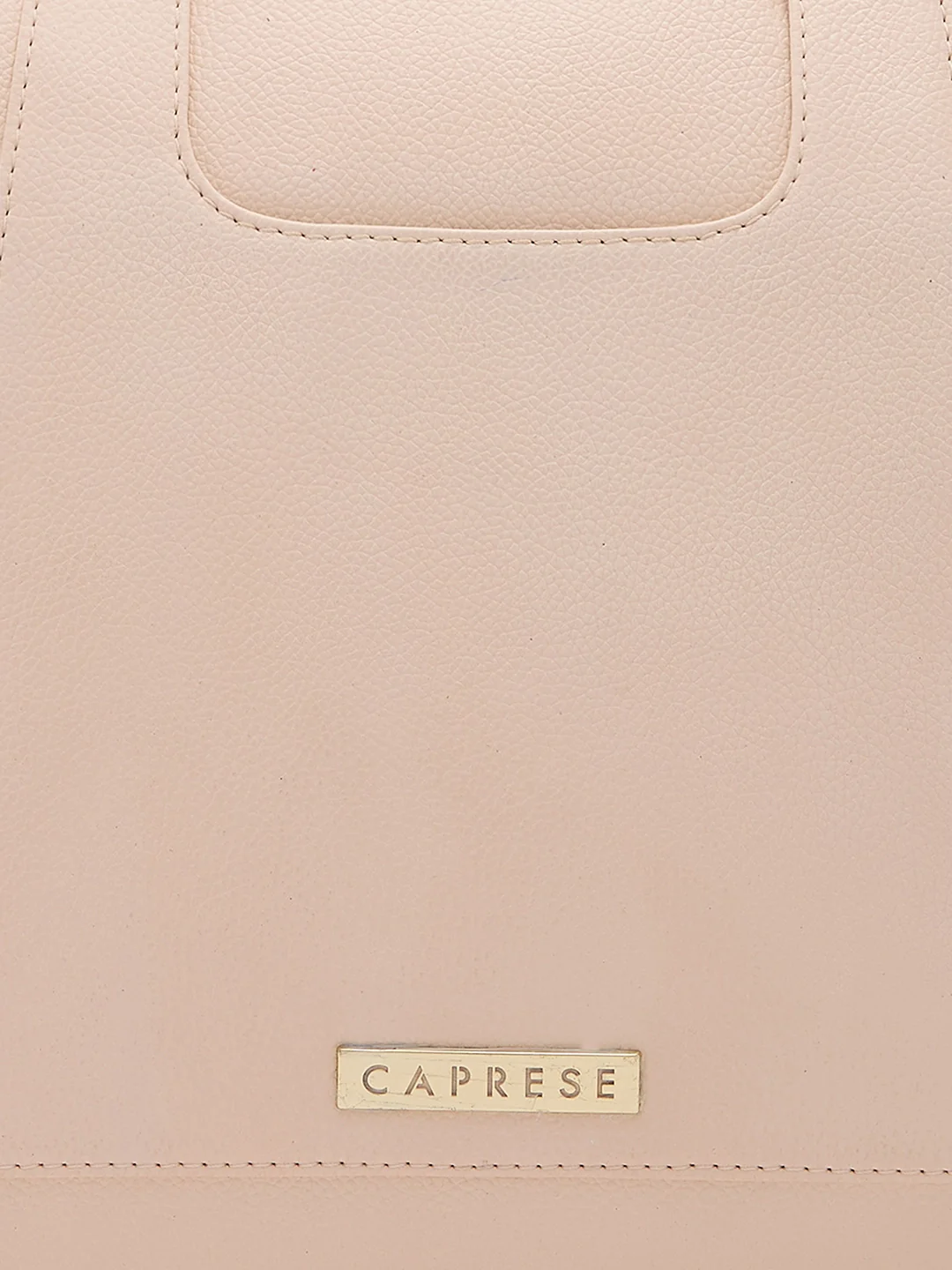 Caprese Peach Medium Beige Satchel Bag - Image 5