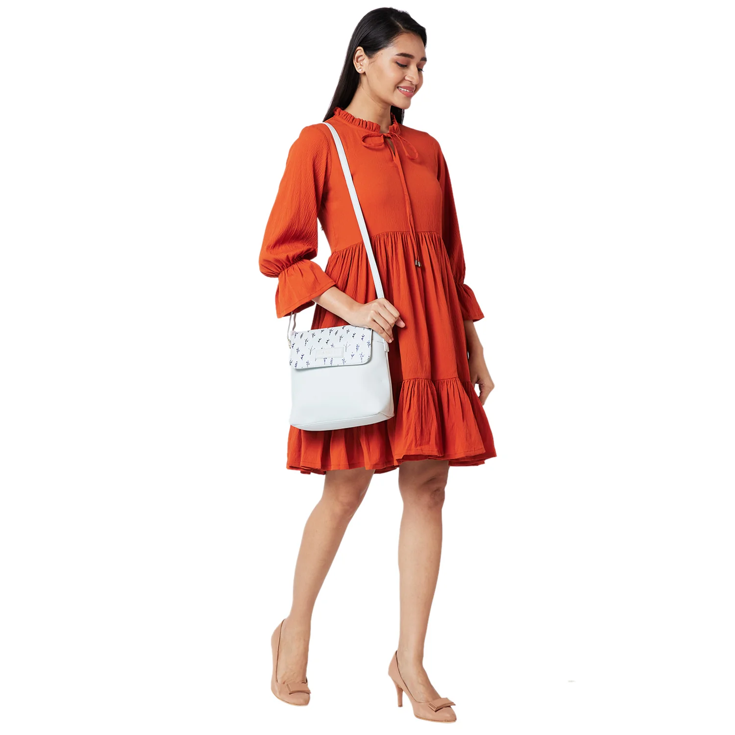 Caprese Pensa Small Light Blue Sling Bag - Image 2