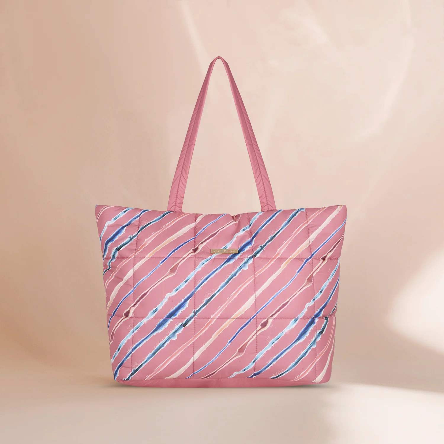 Caprese Pepper Large Coral Tote Bag - Image 2