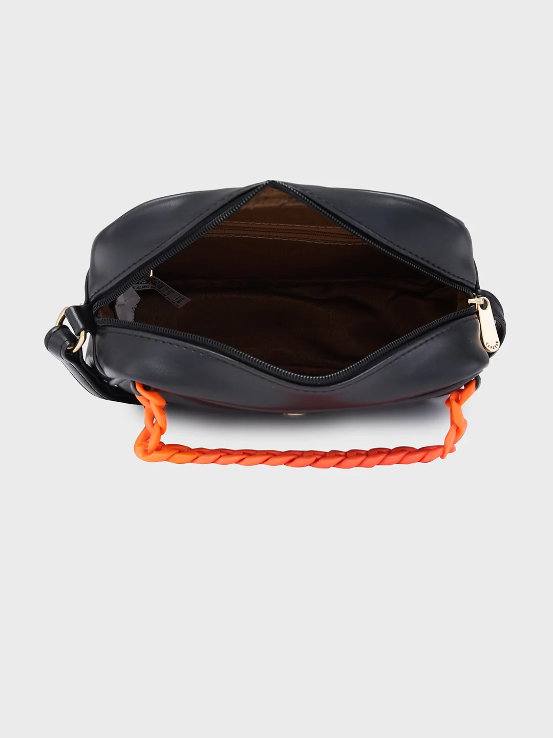 Caprese Perline Medium Black Sling Bag - Image 9