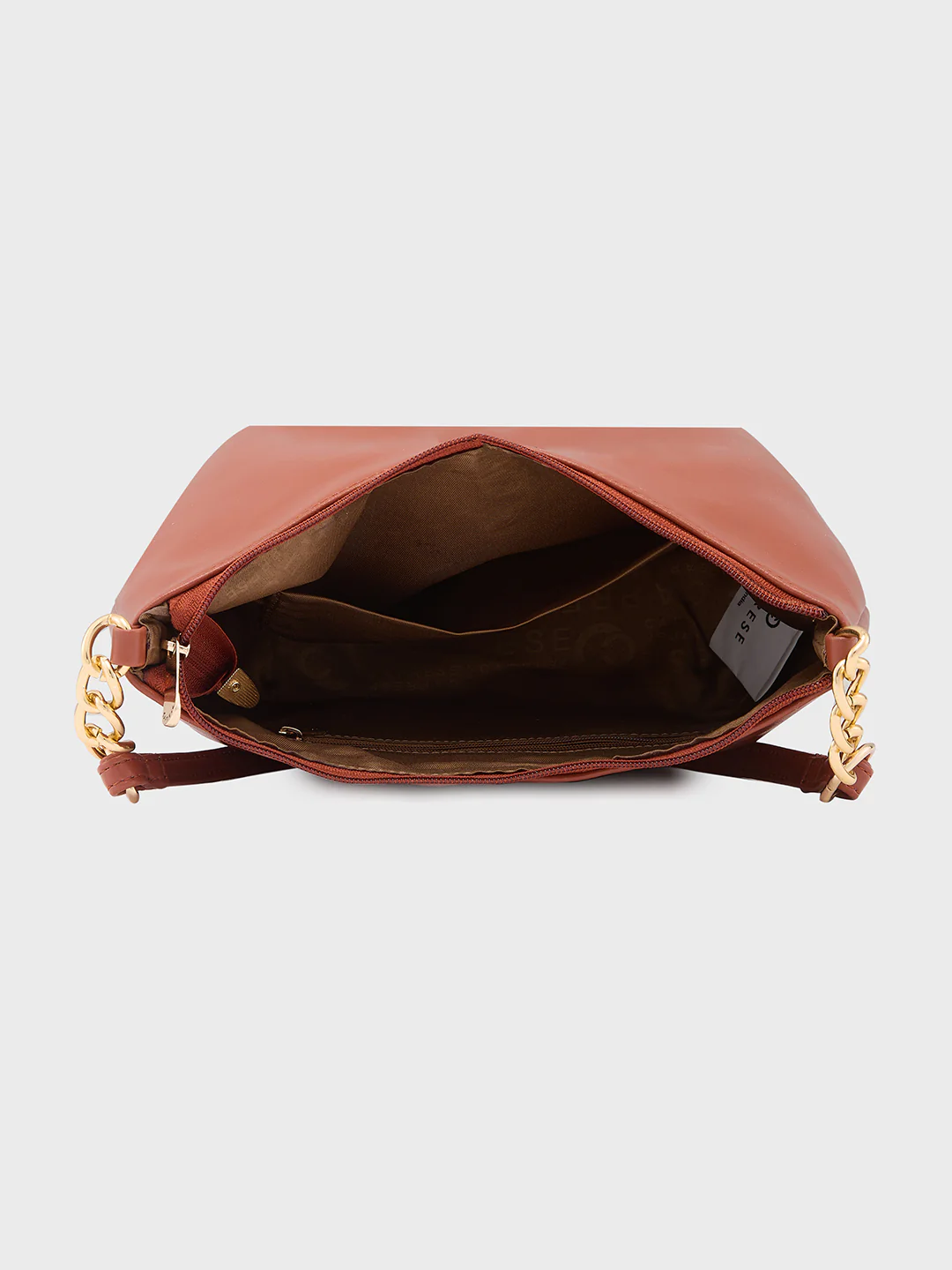 Caprese Perline Medium Tan Baguatte Bag - Image 10