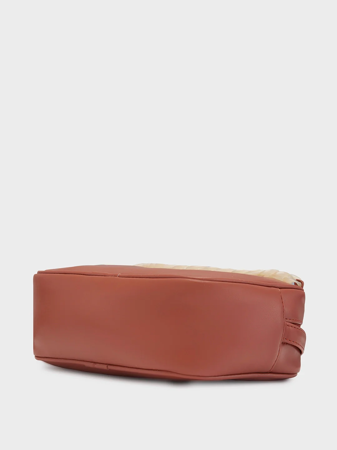 Caprese Perline Medium Tan Sling Bag - Image 5