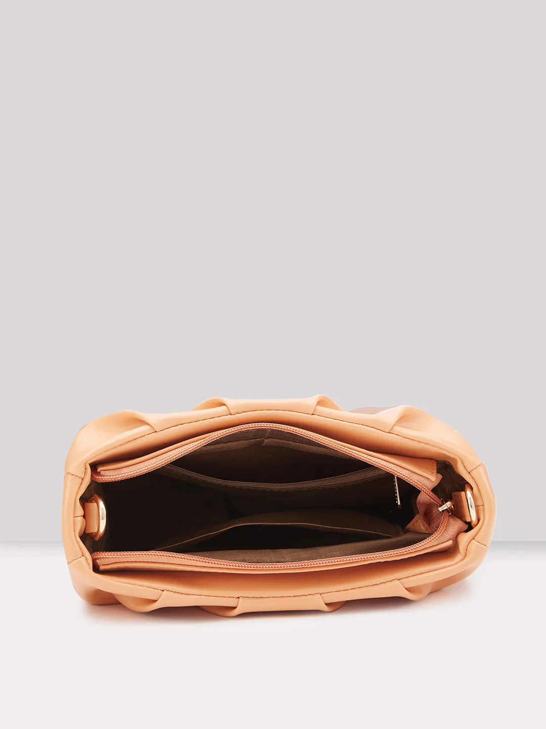 Caprese Pierre Medium Peach Sling Bag - Image 8