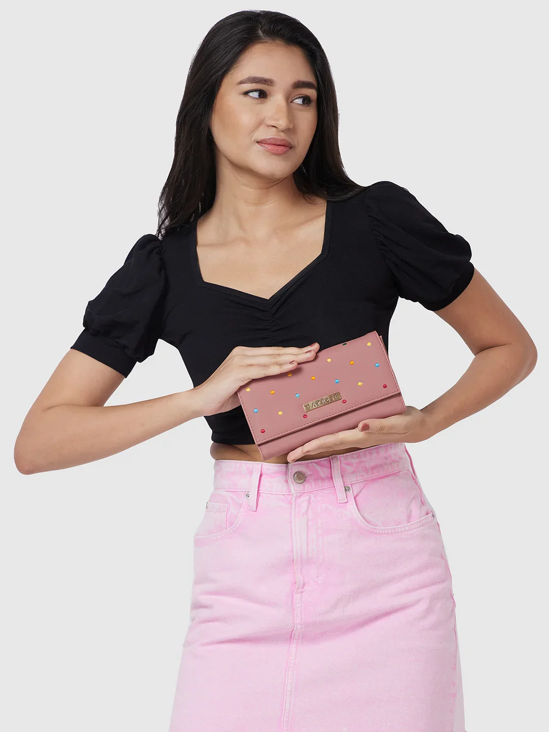 Caprese Popsicle Small Dusty Rose Wallet - Image 2
