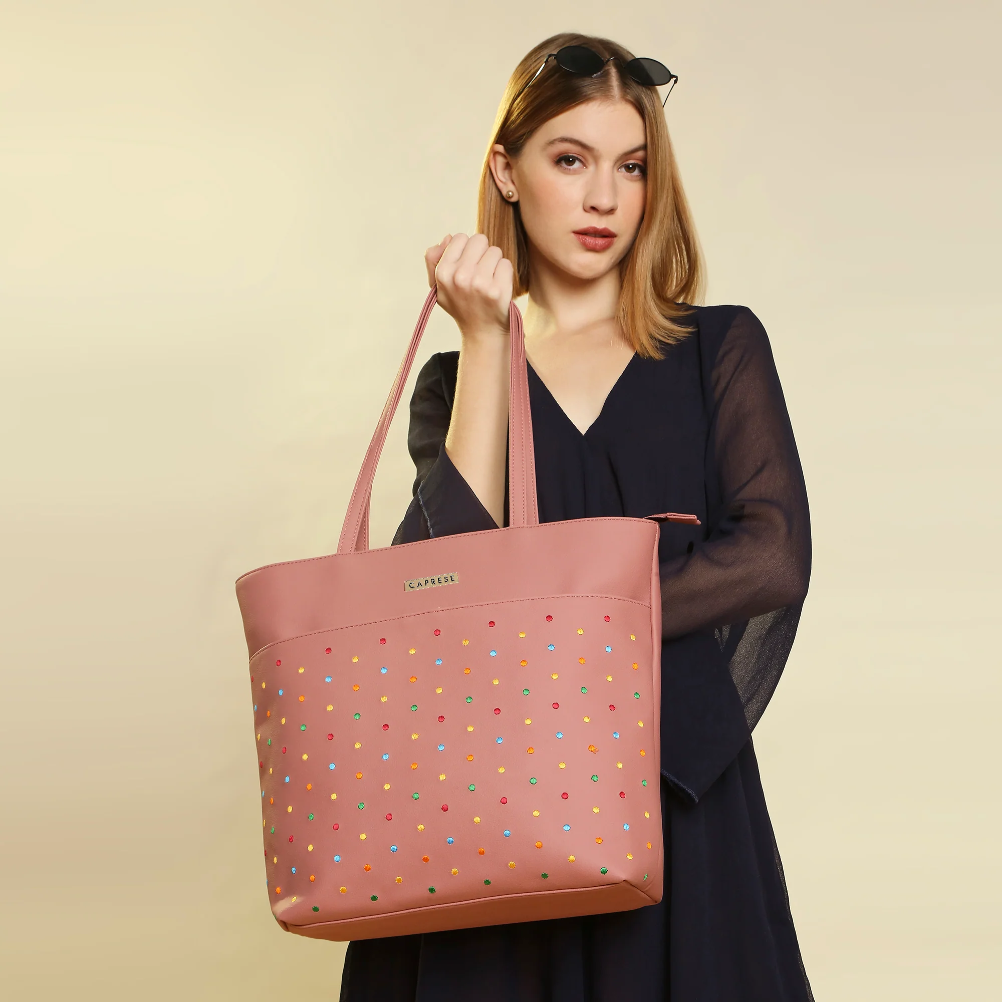 Caprese Popsicle Large Dusty Rose Tote Bag - Image 3