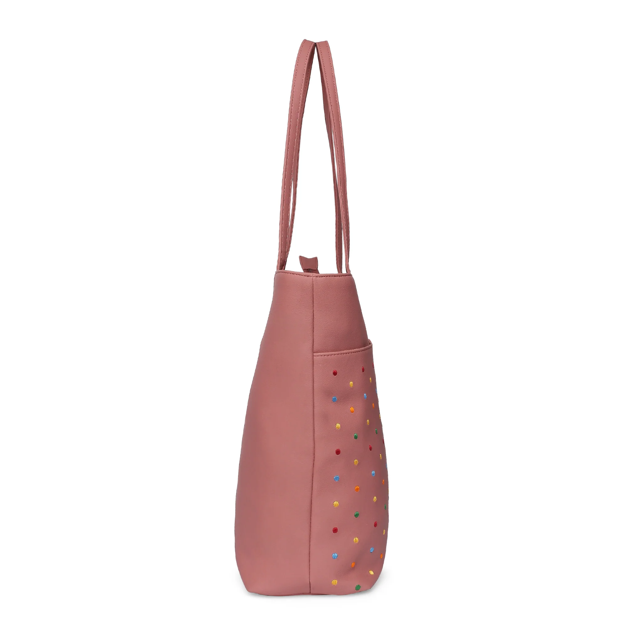 Caprese Popsicle Large Dusty Rose Tote Bag - Image 7