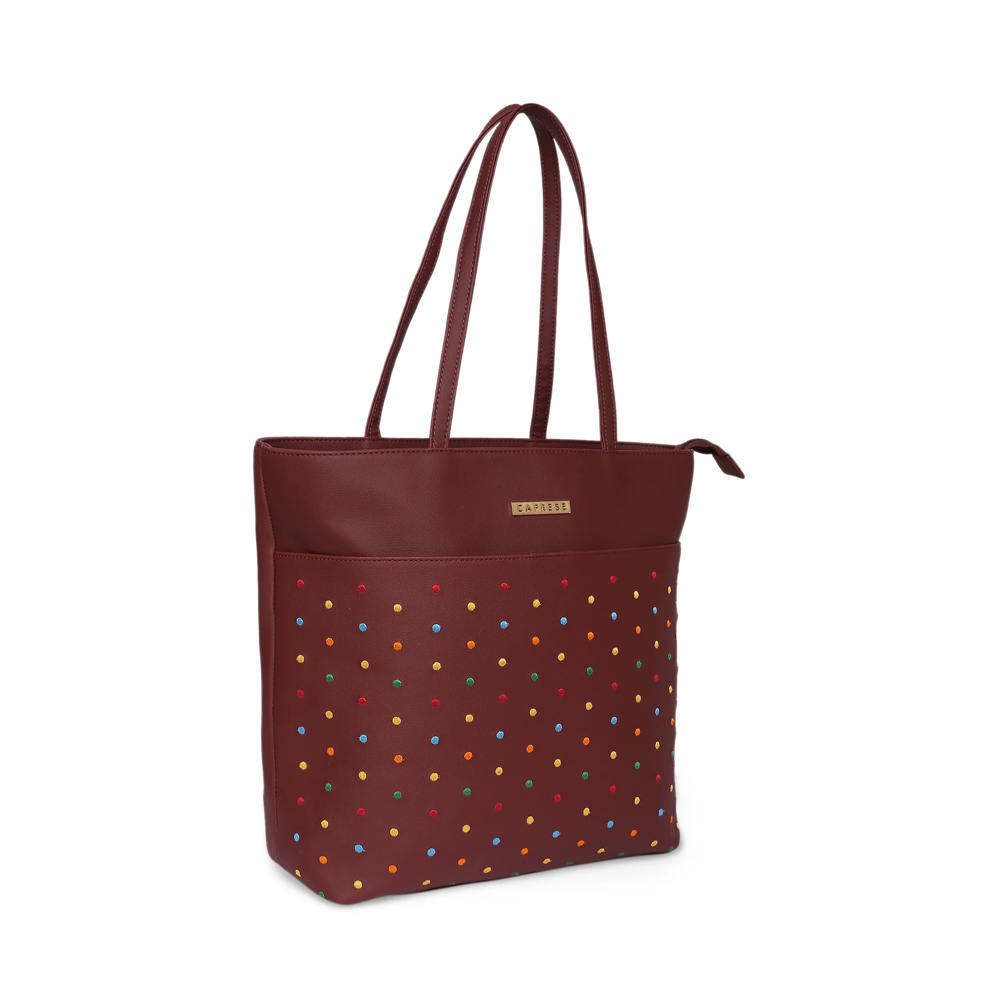 Caprese Popsicle Large Maroon Tote Bag - Image 4