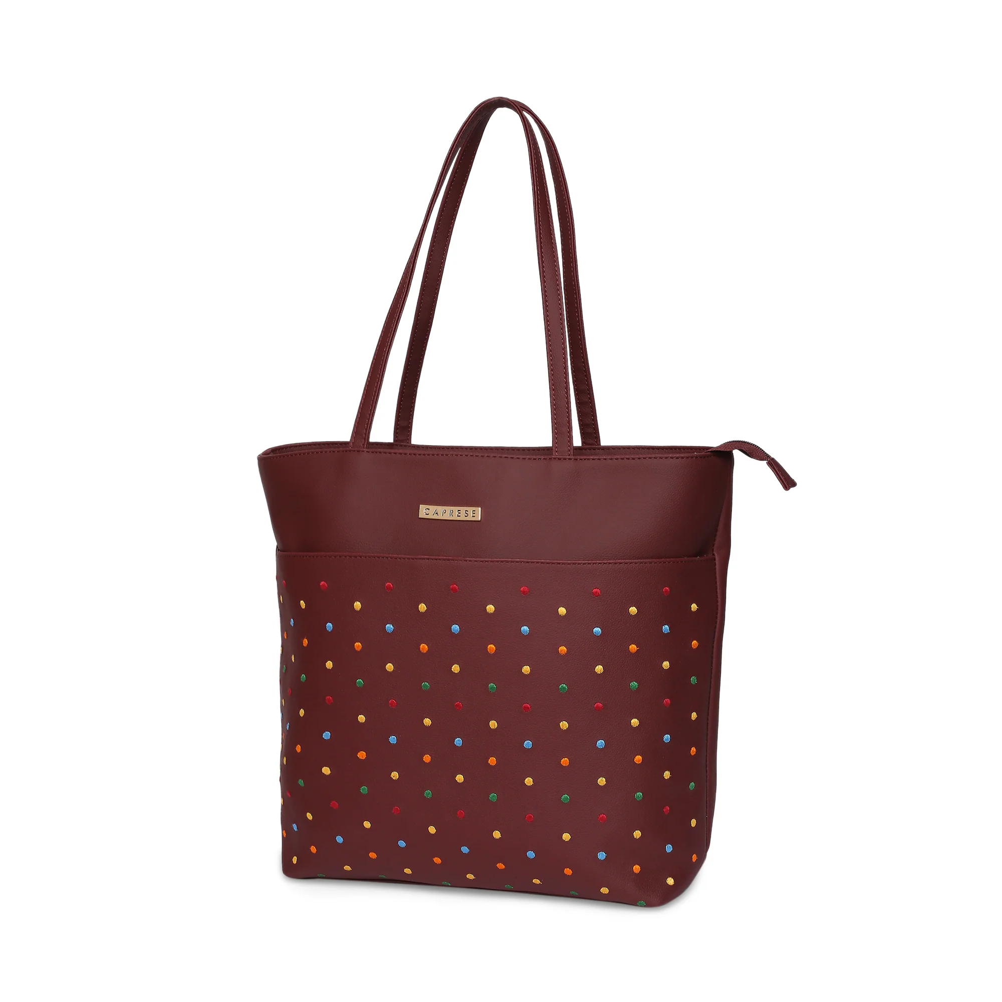 Caprese Popsicle Large Maroon Tote Bag - Image 5