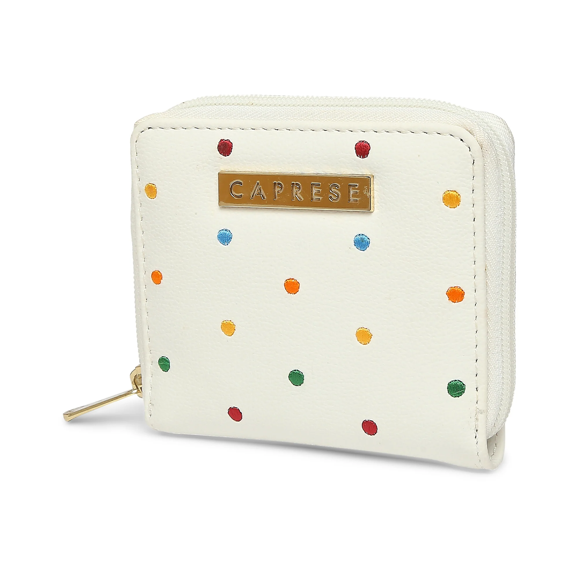 Caprese Popsicle Small Cream Zip Around Wallet - Image 6