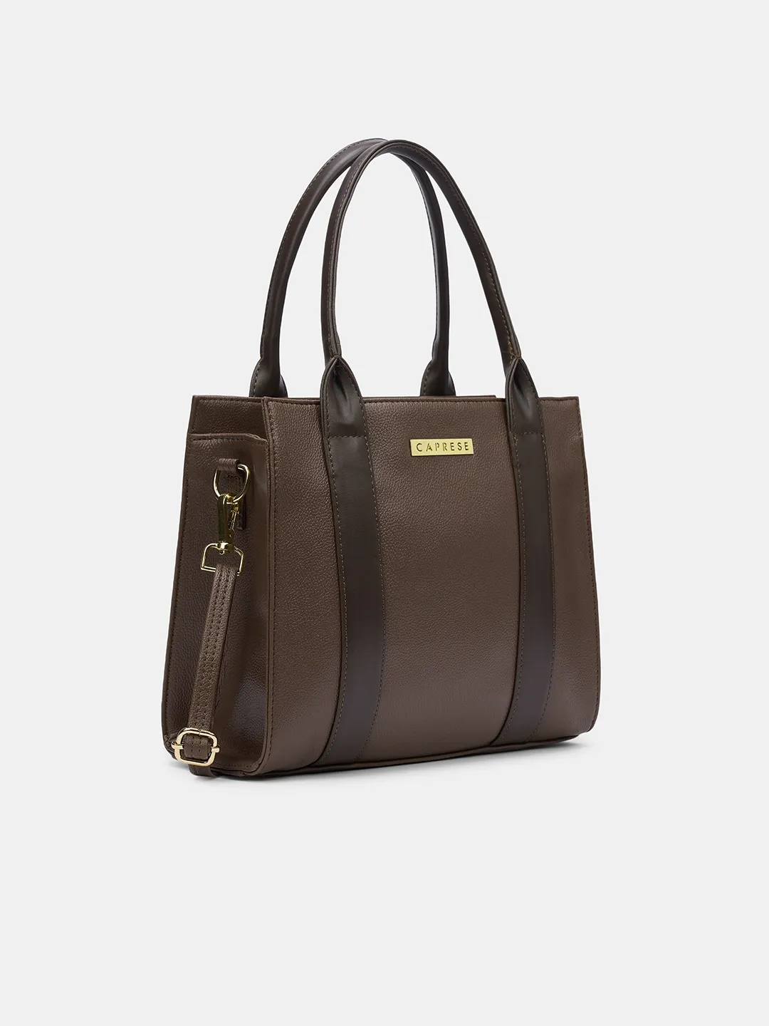 Caprese  Primea Medium Chocolate Brown Tote Bag - Image 4