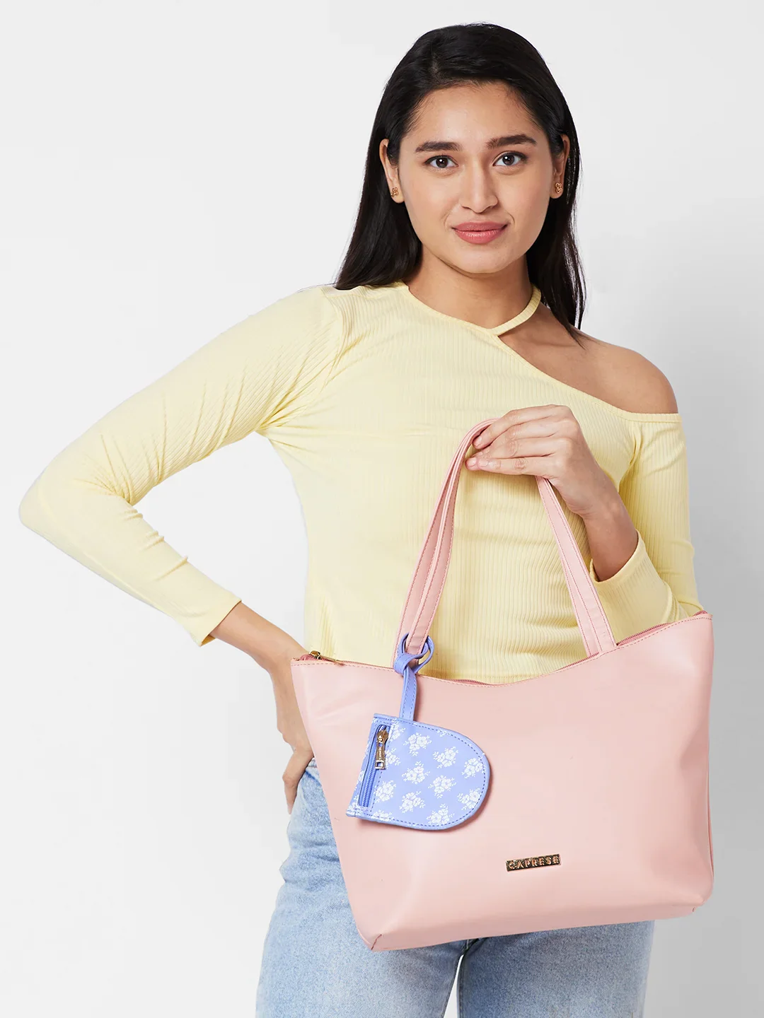 Caprese Pyxis Large Mellow Rose Tote - Image 11