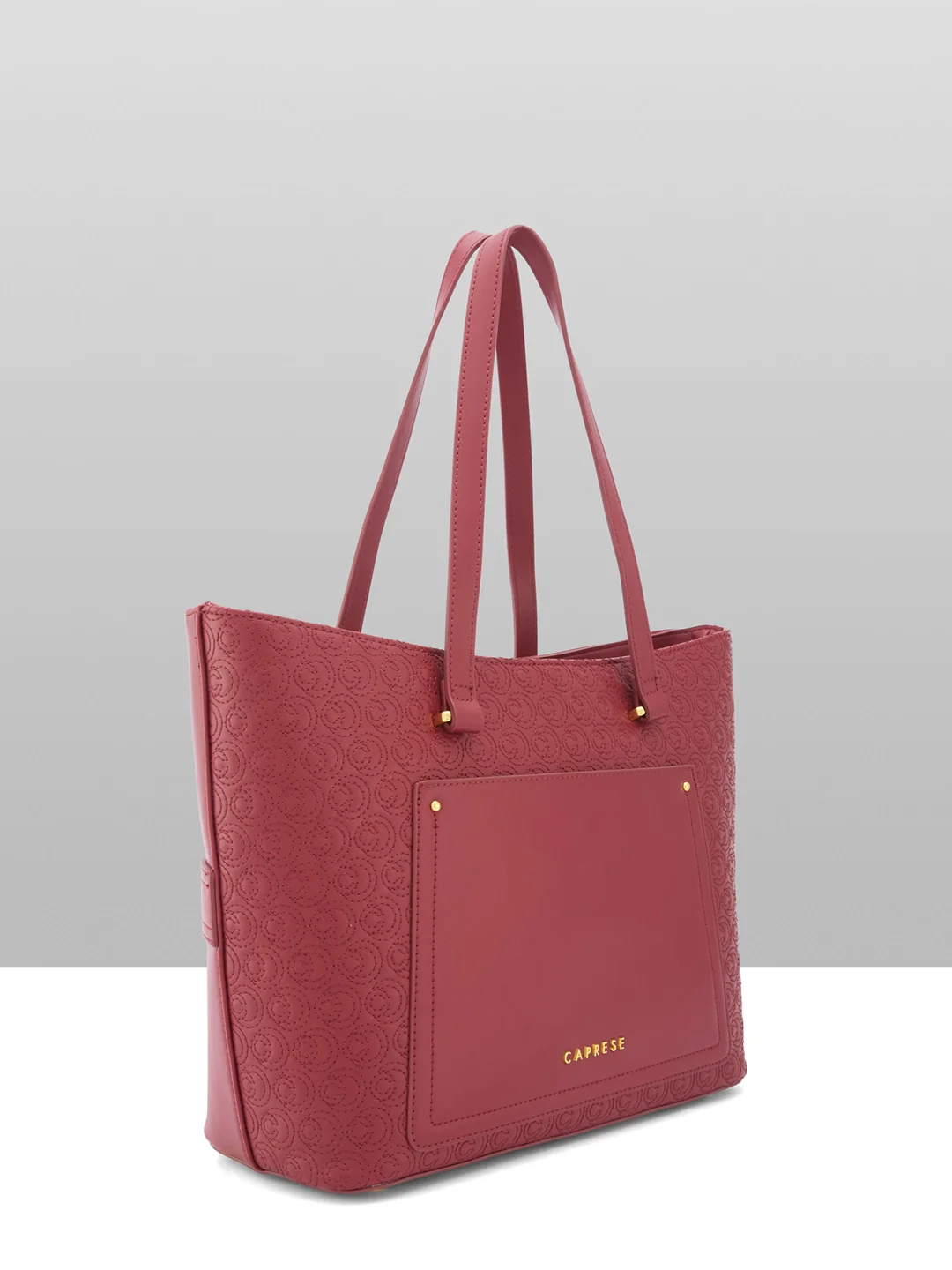 Caprese Rain Large Cherry Lacquer Tote Bag - Image 11