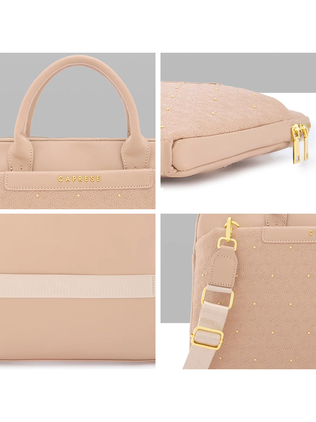 Caprese Rain Large Mocha Mousse Laptop Bag Bag - Image 10