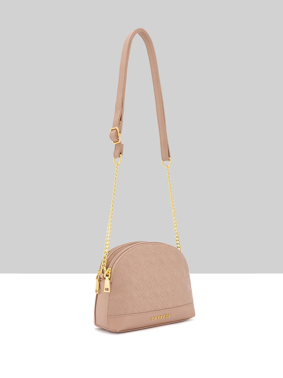 Caprese Rain Medium Mocha Mousse Sling Bag - Image 11