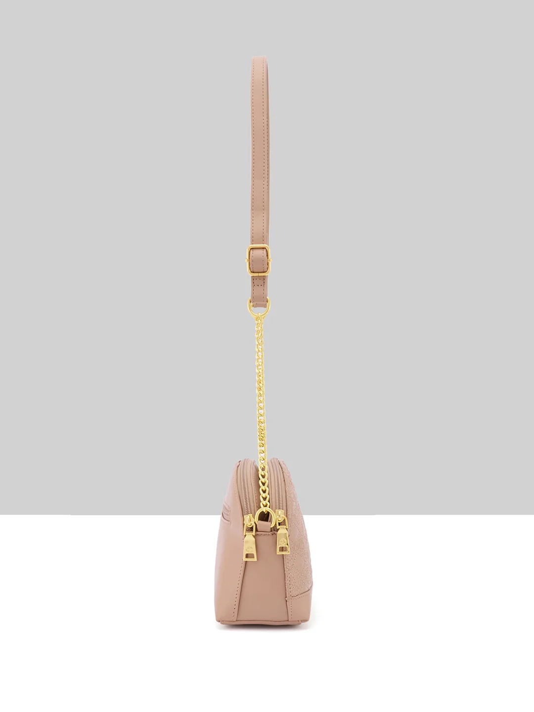 Caprese Rain Medium Mocha Mousse Sling Bag - Image 12