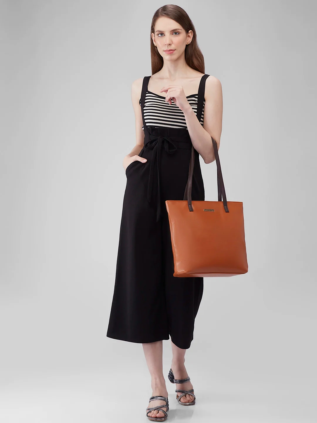 Caprese Rayn Medium Tan Tote Bag - Image 2