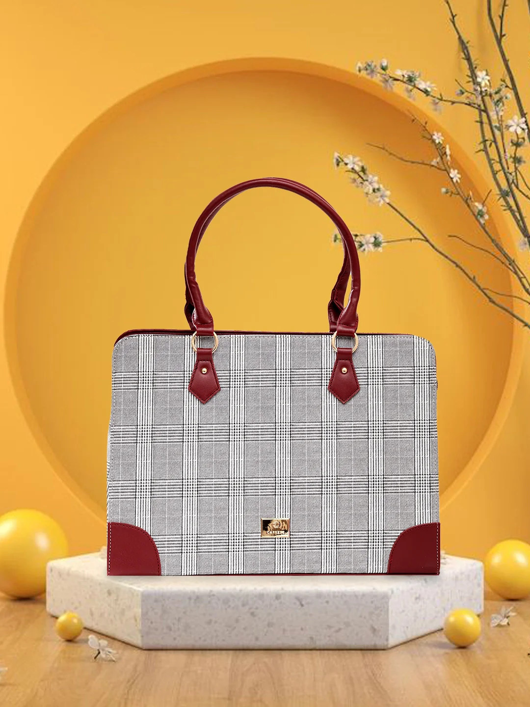 Caprese Remi Large Grey Laptop Bag - Image 2