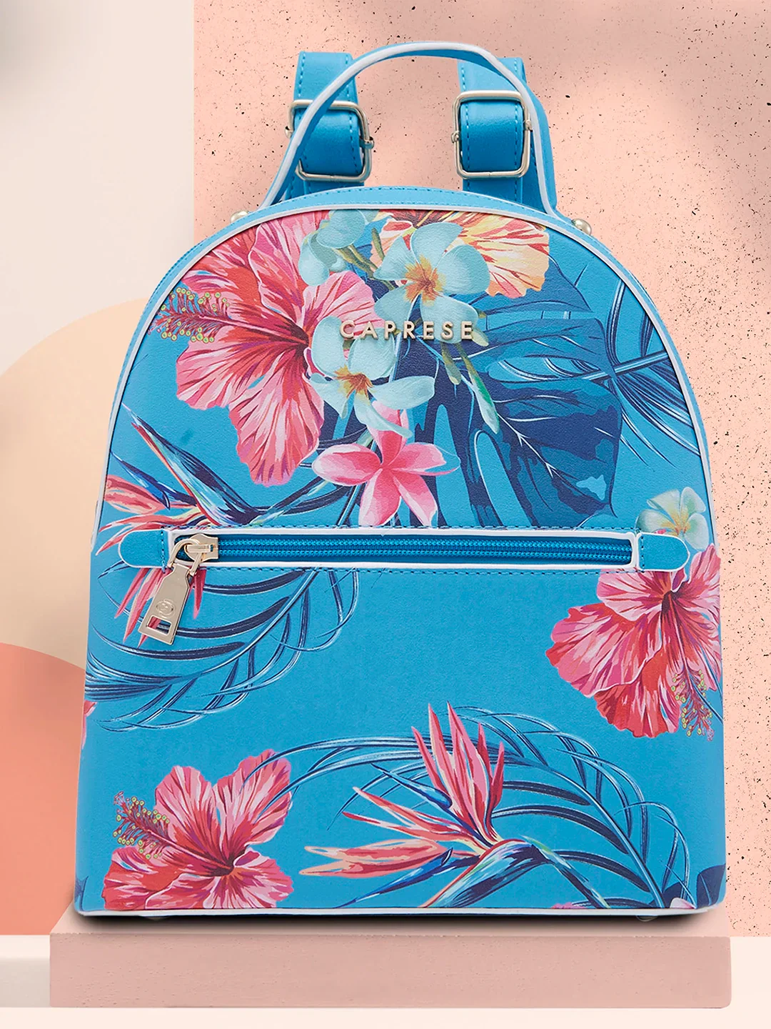 Caprese Renee Medium Blue Backpack - Image 2