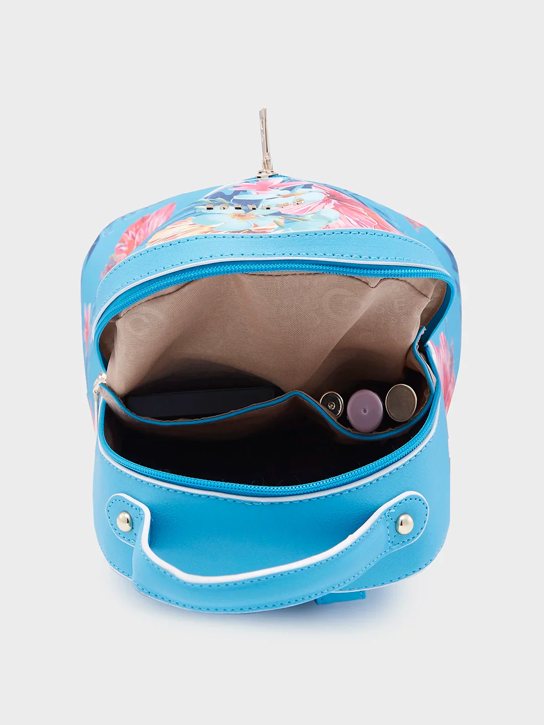 Caprese Renee Medium Blue Backpack - Image 9