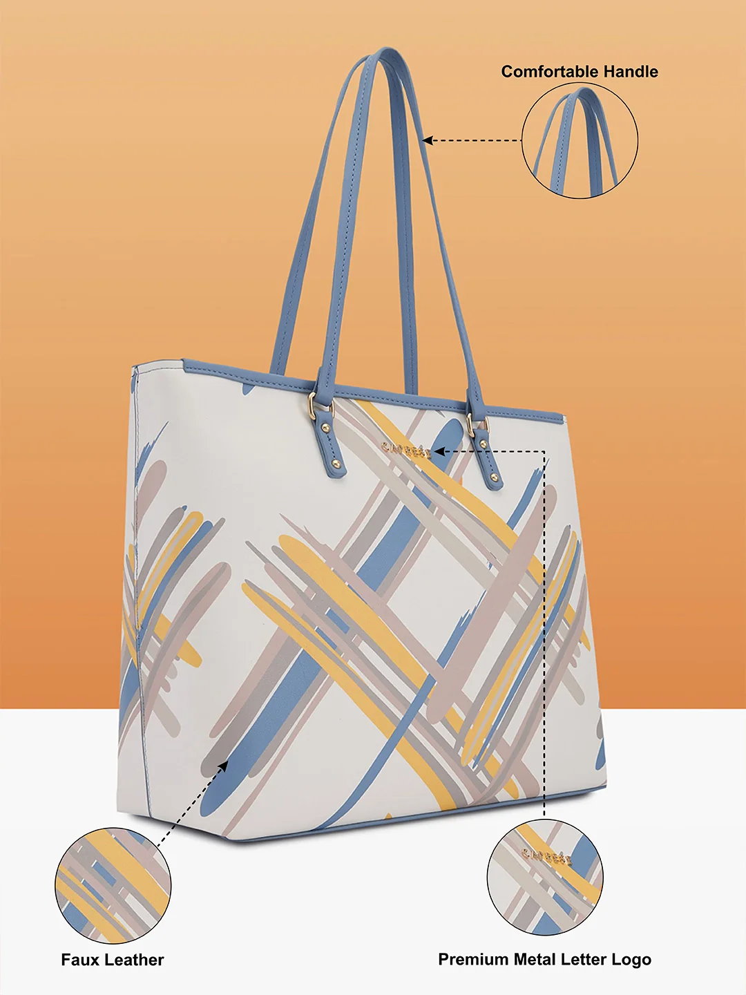 Caprese Renee Tote Large White Bag - Image 6