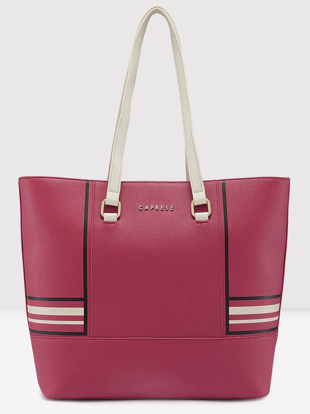Caprese Riga Large Fuchsia Tote Bag - Image 4