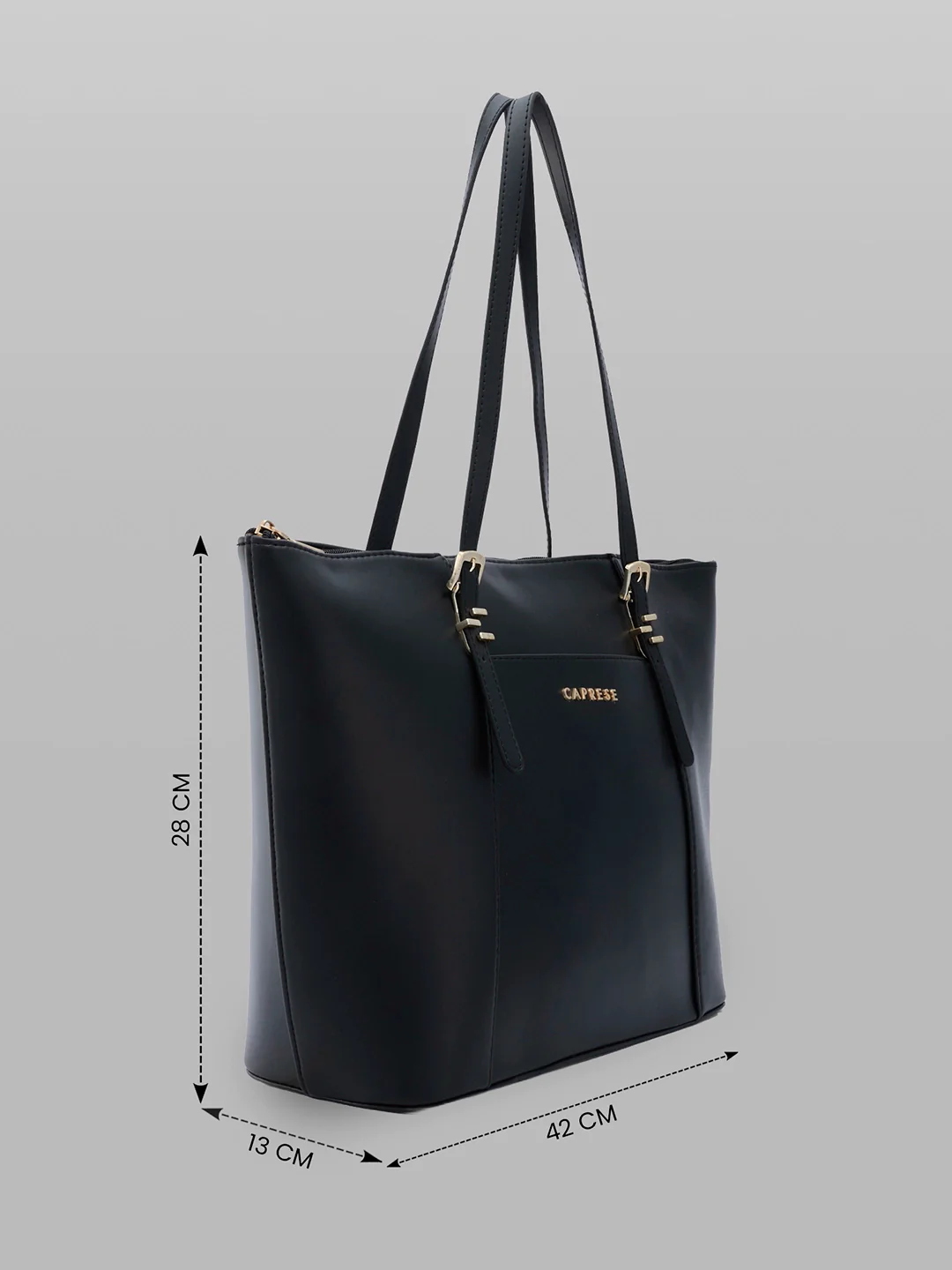 Caprese Rihanna Large Black Tote Bag - Image 5