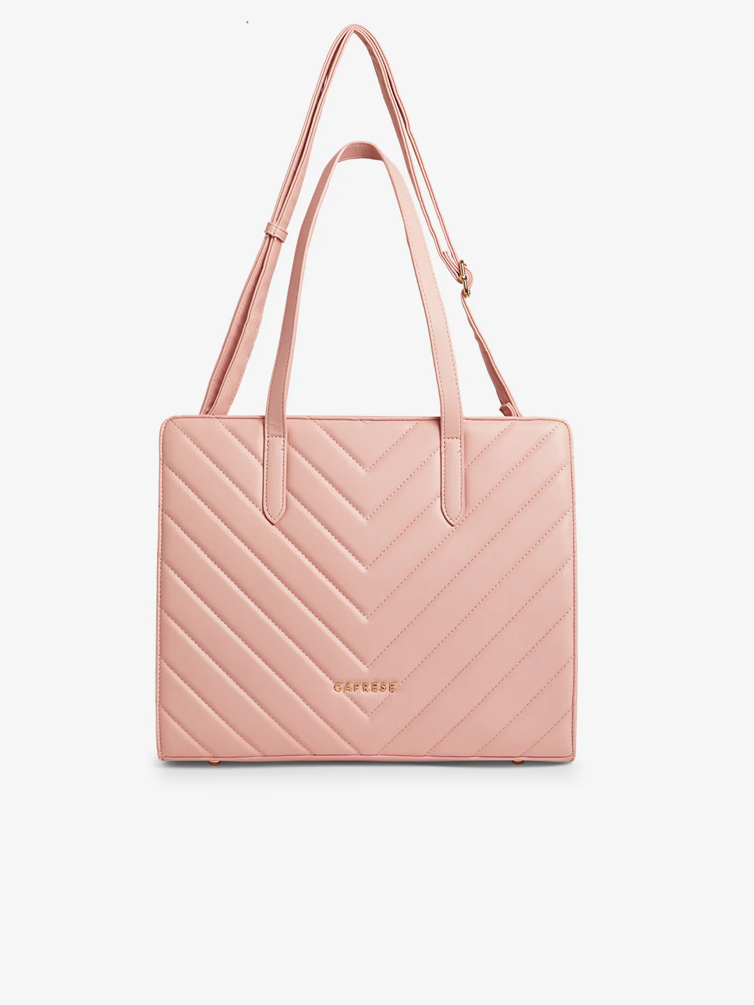 Caprese Riko Large Powder Pink Satchel Bag - Image 10