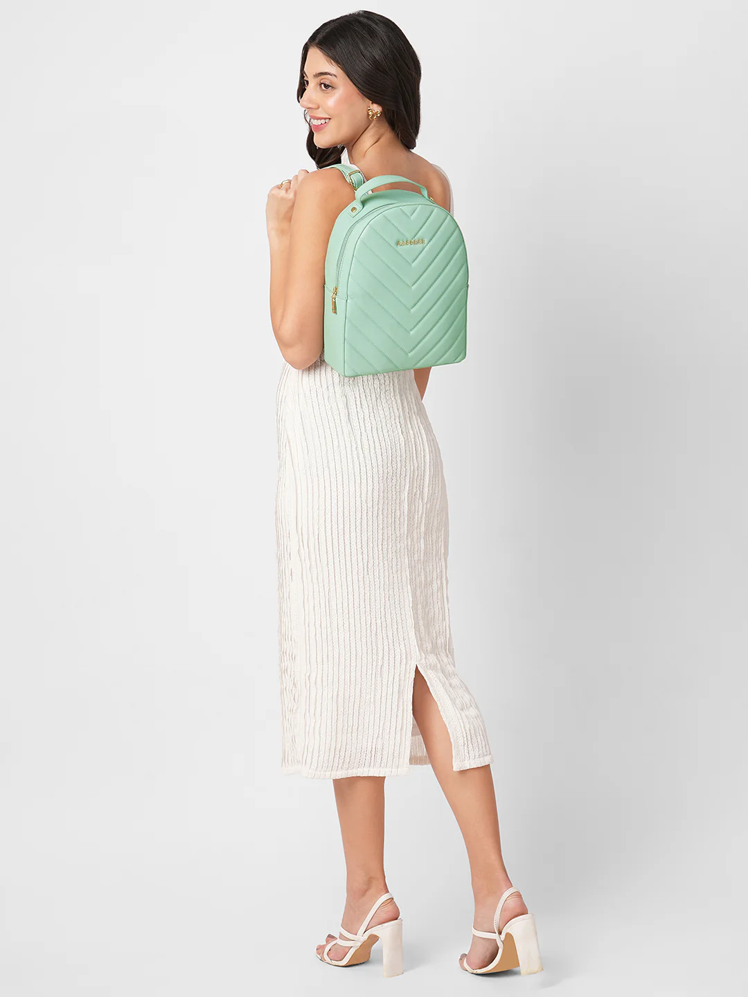 Caprese Riko Medium Mint Backpack - Image 3