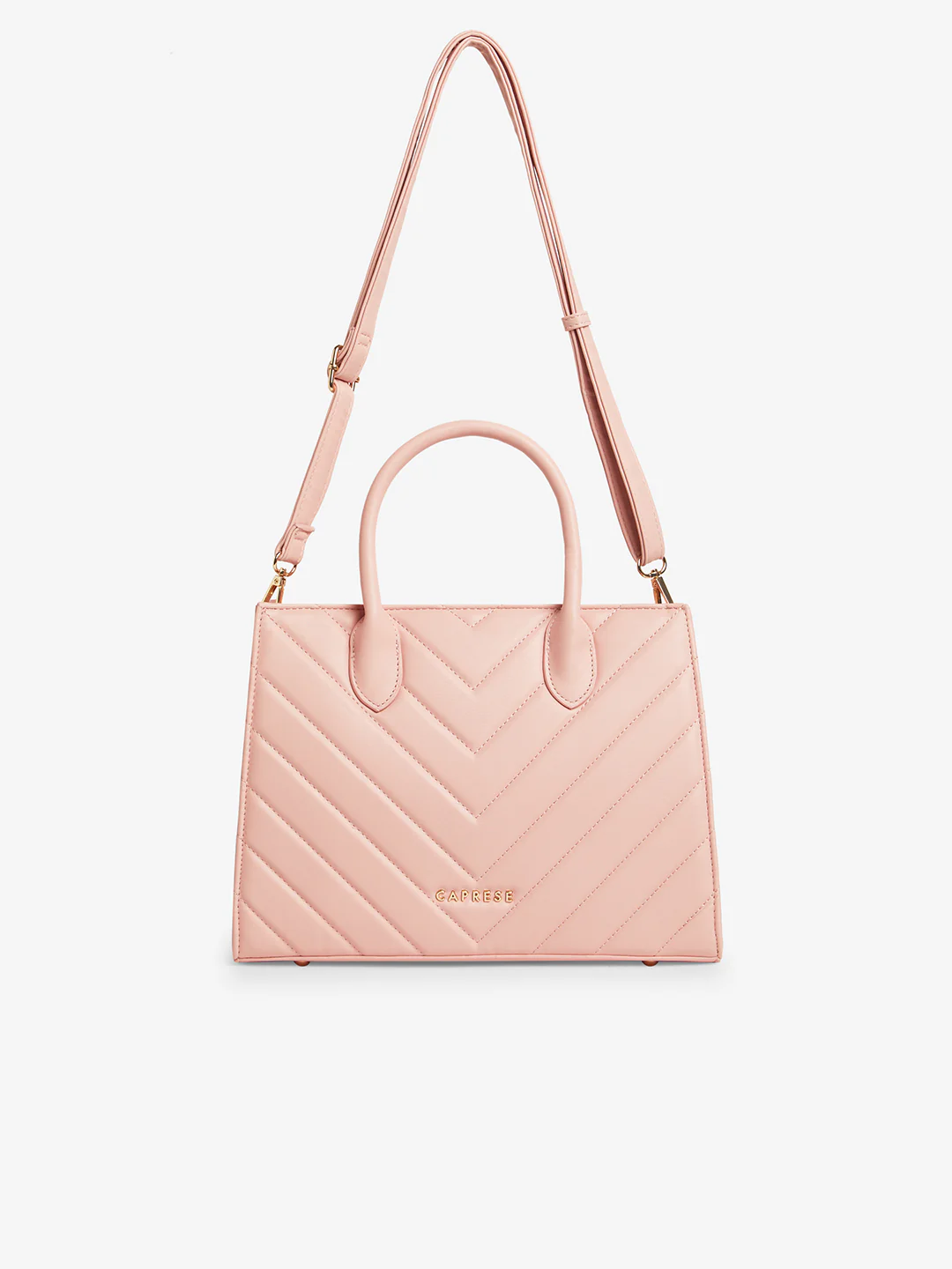 Caprese Riko Medium Powder Pink Satchel Bag - Image 5