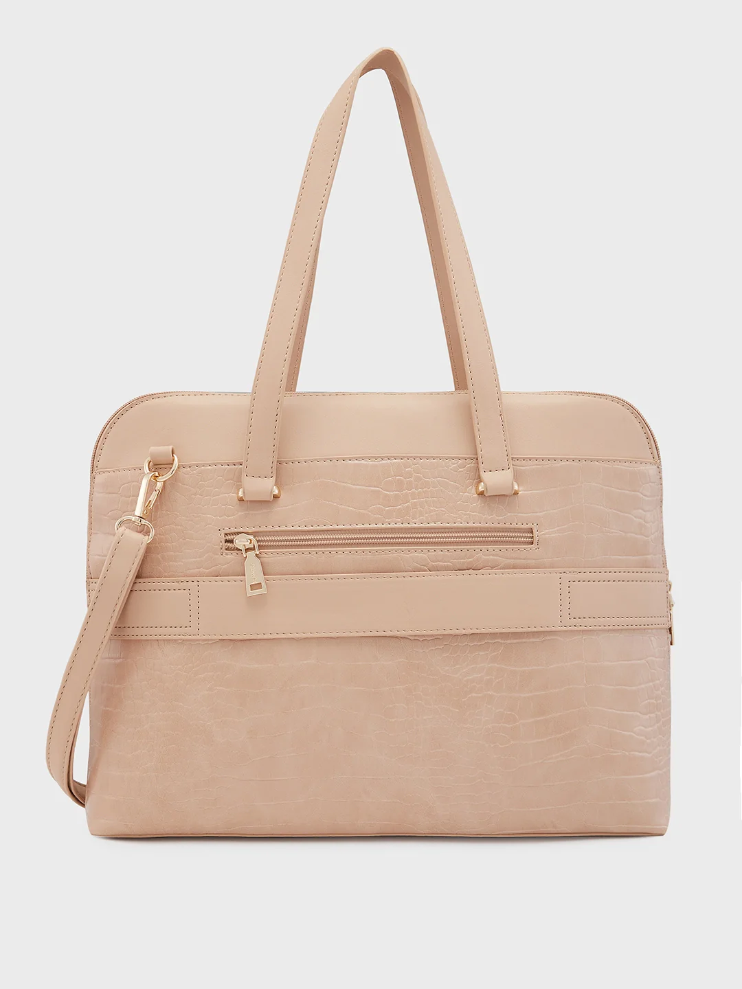 Caprese Rima Medium Brown Laptop Bag - Image 4