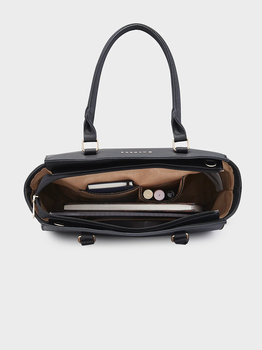 Caprese Rima Medium Black Tote Bag - Image 10