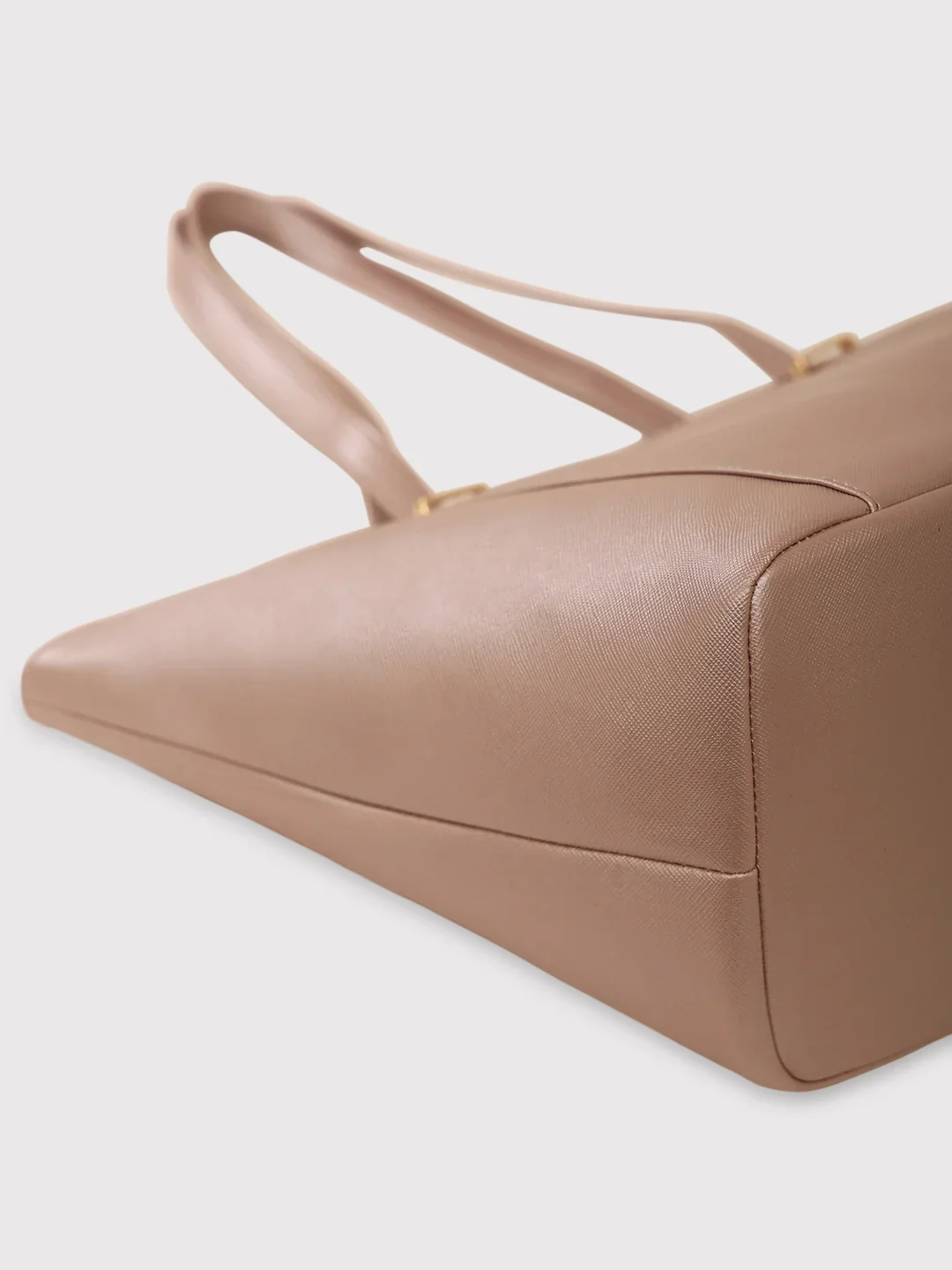 Caprese Rimona Medium Metallic Blush Tote Bag - Image 14