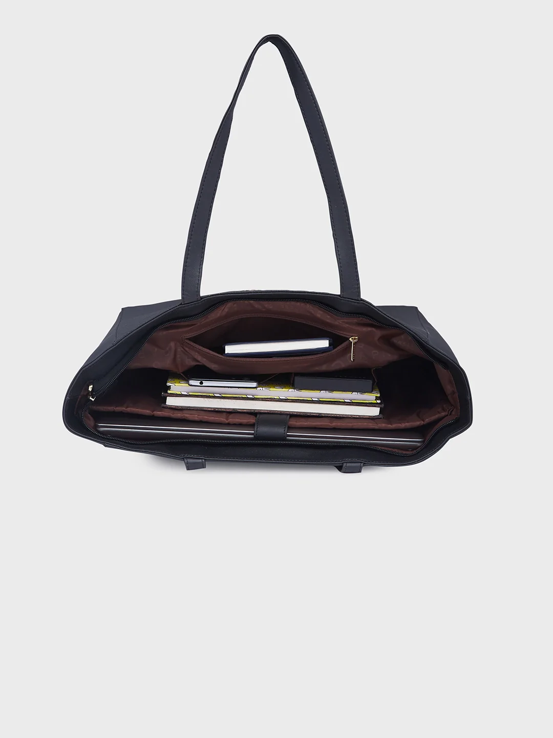 Caprese Rina Large Black Laptop Tote Bag - Image 9