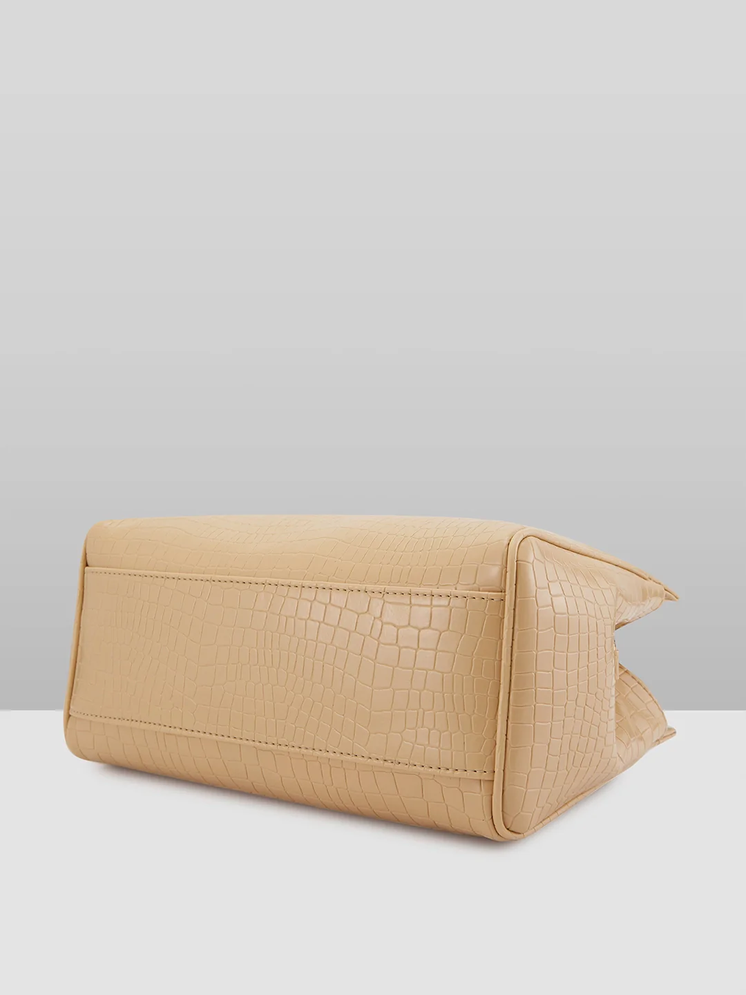 Caprese Rina Medium Beige Satchel Bag - Image 8