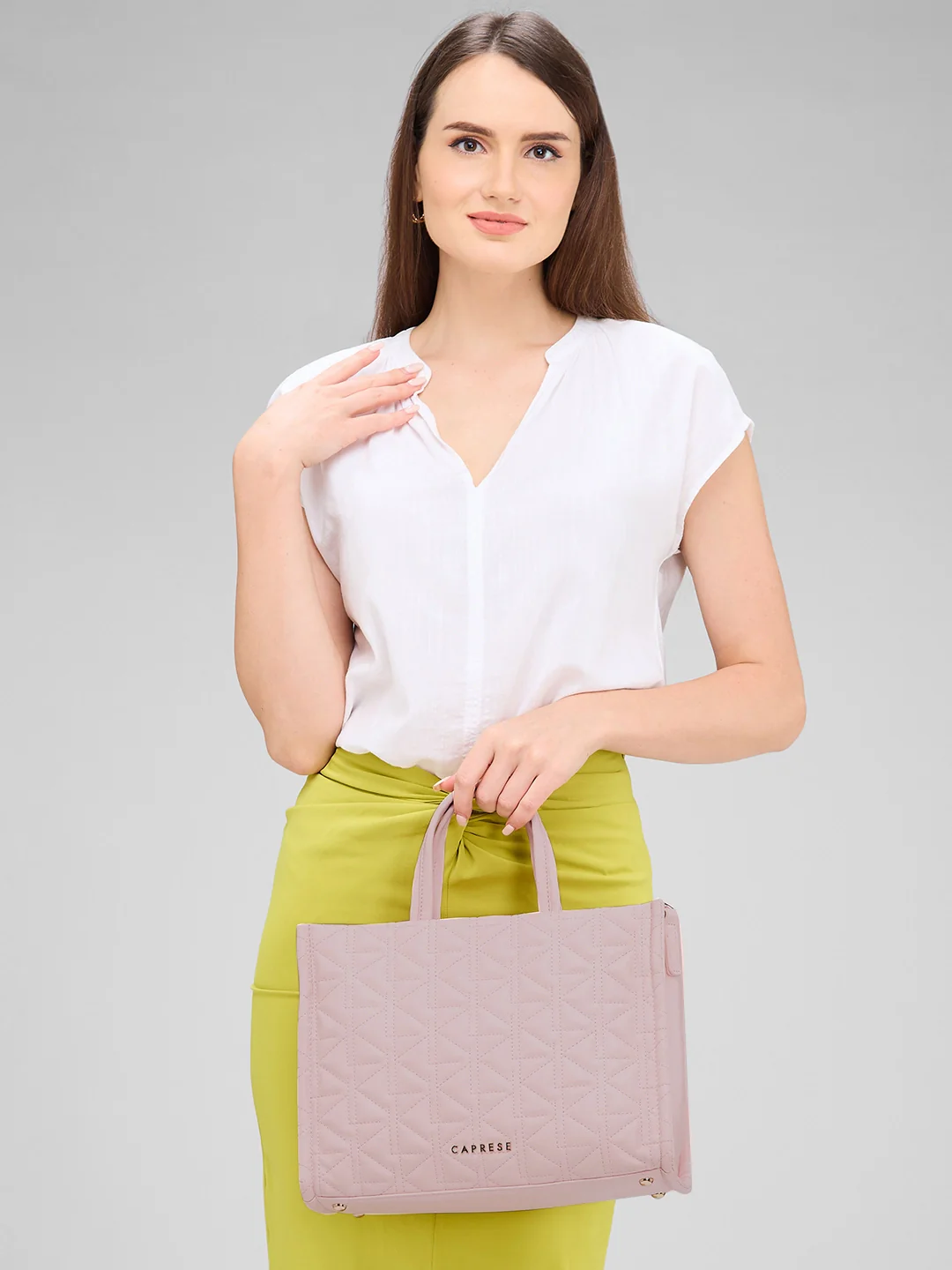 Caprese Ritva Medium Pink Tote Bag - Image 14